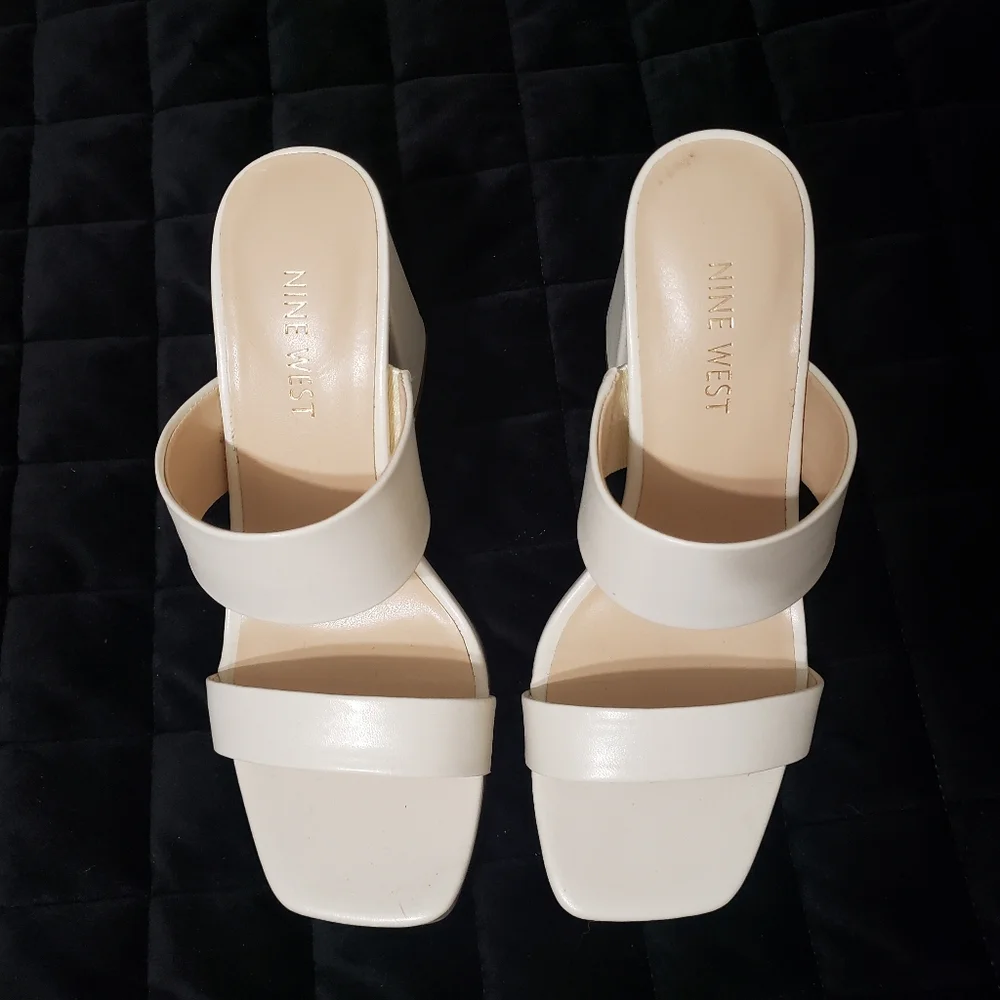 Nine West Block Heel Slip Ons - Picture 5 of 10